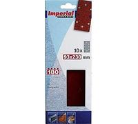 Cevik IMP3128 - Lija abrasiva para lijadora 93x230 mm (10 ud.) grano 50. 8 agujeros (6 paralelos+2)