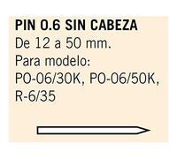 Cevik MCPIN0.6-15 Lot de 13 000 clous sans tête 0,6 x 15 mm