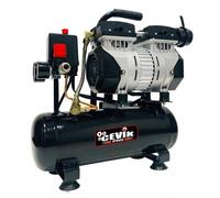 CEVIK PRO CA-CS6 - Compresseur d'Air Silencieux - 59 dB - 6L - 3/4HP - Max 8 Bar - 106 l/min - Sans Huile - Deux Cylindres - Compact et Portatif - Peinture et Pneumatique