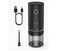 CEVING Moulin à Café Électrique Rechargeable, 38 Réglages Externes, Noir