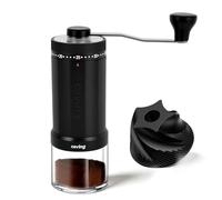 Ceving Moulin à Café Manuel, 60 g Grande Capacité, Meules Coniques en Céramique de Haute Précision, 40 Réglages Externes Sans Effort, Pour Espresso, Café Filtre, Bialetti & Cafetière à piston