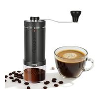 CEVING Moulin à café manuel 60g (1er mondial), 40 réglages externes, gris