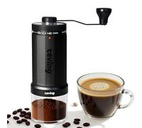 CEVING Moulin à café manuel 60g (1er mondial), 40 réglages externes, noir