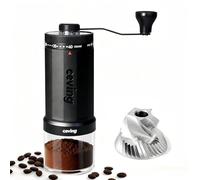 CEVING Moulin à café manuel 60g (1er mondial), 40 réglages externes, noir