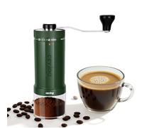 CEVING Moulin à café manuel 60g (1er mondial), 40 réglages externes, vert