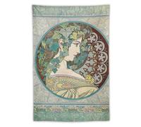 CEWO Affiche Art Nouveau Illustrateurs Alphonse Mucha Efeu Décoration murale Cadeau Décoration d'intérieur 101,6 x 152,4 cm