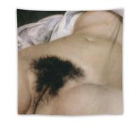 CEWO L'Origine Du Monde Gustave Courbet Poster Cadeau Tapisserie Décoration Murale Chambre à Coucher Décoration Moderne 152,4 x 152,4 cm