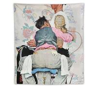 CEWO Poster de peintre américain Norman Rockwell Tatoueur - Tapisserie murale - Cadeau - Peinture - Décoration d'intérieur - 127 x 152,4 cm