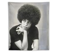 CEWO Poster d'écrivains politiques américains Angela Davis - Art mural - Tapisserie - Peinture - Idée cadeau - Esthétique - 127 x 152,4 cm