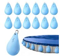 CEWROM Housse de piscine avec crochets | Lot de 12 bâches d'hiver pour piscine, sac lesté, housse de piscine, sac suspendu pour couverture de piscine d'hiver