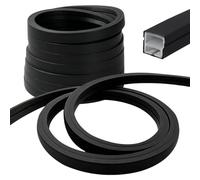 CEWROM Profilé en silicone LED - 6 m - Canal diffuseur flexible - Rail LED de 12 x 12 mm - Pour panneaux acoustiques de 8 mm - Pour plafond, armoire, bar - Éclairage des panneaux acoustiques - Noir