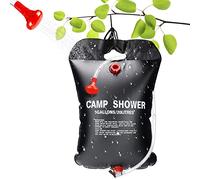 CEWROM Sac de Douche Solaire, 20L Douches de Randonnée, Sac de Douche Pliant Portatif Extérieur pour Douche avec Flexible Commutable Tête de Douche Chauffe Eau Solaire pour Plage, Voyage, Randonnée