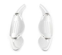 CEWSUIO Compatible avec Land pour Rover pour Range pour Rover Sport (L494) 2014-2017 pour Freelander 2 (LR2) 2011-2015 Palettes De Changement De Vitesse De Voiture Palette Changement Volant(Silver)