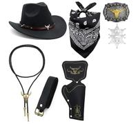 Cexiakong Holster médiéval Western Cowboy Holster Insigne de ceinture Pendentif mode Casquette de fête Cosplay Chapeaux de cowboy Fête à thème Chapeau Décoration de fête Vintage Chapeaux de festival