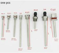 CEXOHAO Outils compatibles avec Puits thermométrique Thermocouple Longueur L30-L500mm Filetage 1/4" 1/2" 3/4" M8x1,25 M10x1,5 M12X1 Tube en Acier Inoxydable 304(3/4")