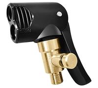 CEXUN Tyre inflator Connector,air Line Tyre inflator,Mandrin Gonflable de Conversion de Pompe à air de Voiture,2 en 1 Bouche américaine Bouche française Voiture Moto vélo Gonflable(Peut se dégonfler)