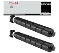 CEXV65 C-EXV65 5761C001 Lot de 2 toners noirs compatibles avec Canon imageRUNNER C3326, imageRUNNER C3326i