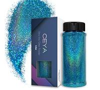 Ceya 3.5oz/ 100g Holographic Ultra Fine Glitter Powder Laser Sky Blue Glitter 1/128” 0.008” 0.2mm for Slime Epoxy Resin Craft Tumbler Jewelry Nail Art Festival Makeup Scrapbook Painting Wedding Cards