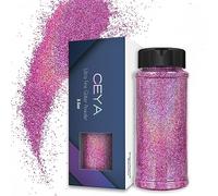 Ceya 3.5oz/ 100g Holographic Ultra Fine Glitter Powder Laser Violet Glitter 1/128”0.008”0.2mm for Slime Epoxy Resin Craft Tumbler Jewelry Nail Art Festival Makeup Scrapbook Painting Wedding Cards