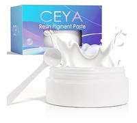 Ceya Pâte pigmentée en résine époxy, 100 g, pigment blanc opaque, pâte de couleur hautement pigmentée pour résine époxy, artisanat, tasses, cellules océaniques, vagues