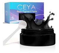 Ceya Pâte pigmentée en résine époxy, 100 g, pigment de couleur noire époxy, teinte opaque, pâte de couleur hautement pigmentée pour résine époxy, travaux manuels, art DIY, tasses, fabrication de
