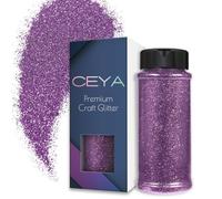 Ceya Poudre de paillettes ultra fines de 0,2 mm pour slime, résine époxy, gobelet, bijoux, nail art, festival, maquillage, scrapbooking, peinture, cartes de mariage - 110 g