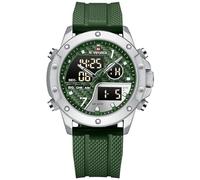 CEYADG NAVIFORCE Montre Militaire numérique à Quartz analogique avec Alarme, Double Fuseau horaire, chronographe, étanche
