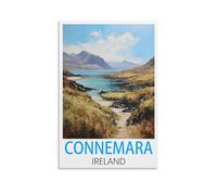 CEYHNO Poster vintage Connemara Irlande sur toile - Décoration murale moderne pour chambre à coucher - 20 x 30 cm