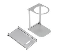 CeyKvo Station à café pliable, support portable pour machine à expresso et filtre à main, support réglable en hauteur pour porte-filtre, AeroPress, cafetière à moka, bouillon, peu encombrant et stable