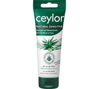 Ceylor Natural Sensitive Gel lubrifiant 100 % naturel pour peaux sensibles, avec aloe vera, végétalien, sans parfums ni colorants artificiels, dans un emballage écologique