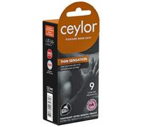 Ceylor Préservatifs extra fins Thin Sensation 9, emballés dans un « Dösli » hygiénique pour une manipulation facile, qualité supérieure, marque suisse
