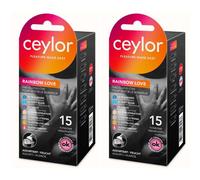 Ceylor Rainbow Love Préservatif(S) 2x15 pc(s)