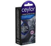 Ceylor Super Glide 9 préservatifs extra larges avec 30 % de crème lubrifiante en plus, emballés dans un D SLI hygiénique, facile à ouvrir, couverture plus rapide, qualité supérieure