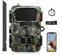 CEYOMUR 4G LTE Camera de Chasse, 2K HD Caméra de Chasse avec SIM Card Vision Nocturne Infrarouge et Activée par Le Mouvement Piege Photographique pour la Surveillance de la Faune