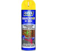 ceys - Spray marqueur pour chantier - Couleur jaune - 500 ml