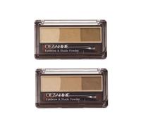 CEZANNE - Eyebrow & Shade Powder 02 Natural Brown