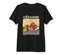 Cézanne Nature Morte Pommes Peinture Classique Illustration Graphique T-Shirt Haut de Gamme