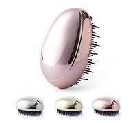 CEZARO - Brosse à cheveux ronde démêlante rose : système anti-enchevêtrement | Femme, homme, enfant (Tramux rose)