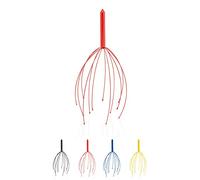 CEZARO - Masseur de tête cuir chevelu bleu haut de gamme | Gratte tête relaxant | Arraignée de massage (Citrus rouge)