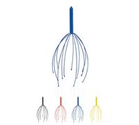 CEZARO - Masseur de tête cuir chevelu bleu haut de gamme | Gratte tête relaxant | Arraignée de massage (Citrus bleu)