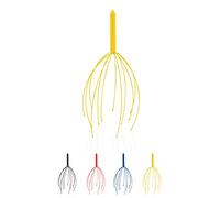 CEZARO - Masseur de tête cuir chevelu bleu haut de gamme | Gratte tête relaxant | Arraignée de massage (Citrus jaune)