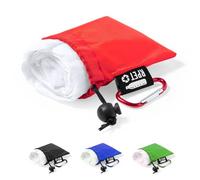 Cezaro - Poncho pluie imperméable rouge pliable et réutilisable + pochette transport + mousqueton | Cape de pluie | Taille unique adulte (Brinek rouge)