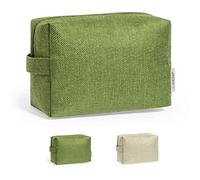 CEZARO - Trousse à Maquillage Voyage Verte 100% Naturel | Nécessaire cosmétique | Pochette de Toilette, Vanity (Rupert Vert)