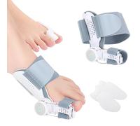 Cezlstesy Orthese Hallux Valgus, Hallux Valgus Orthese Corrective avec Molette Réglable Separateur D'orteil Silicone, Redresseur Orteil, Soulager la Douleur, Correcteur Hallux Jour Et Nuit Unisexe