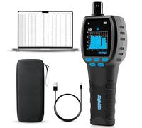 CF-60 PP Moniteur de qualité de l'air portatif avec Graphiques de données sur l'appareil et rapports exportables, détecteur Portable 16 en 1 pour AQI, CO2, TVOC, HCHO, PM2.5/10/1.0, Pollen