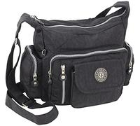 CF CATTERFELD - Sac à bandoulière sportif et léger pour femme - Nylon | Hydrofuge, Fermeture éclair, à plusieurs compartiments, Décontracté, moyen