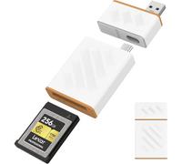 CF Express Card Reader, USB 3.2 Gen 2 10Gbps Card Readers CFexpress Type B, USB-C and USB-A Adapter 2 in 1 Type B CFexpress for PC/Tablet and Smartphones with OTG Support