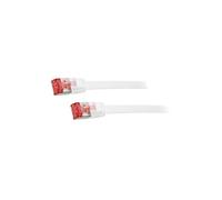 CF2071S Patch cord U/FTP 6 Line CCS PVC blanc 5m câble plat 32AWG LOGILINK