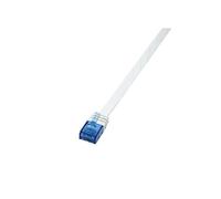 [CF2111U] LOGILINK Câble patch plat U/UTP, Cat. 6, 20,0 m Blanc