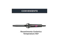 Rowenta Curler 2 CF2119 brosse soufflante et fer à lisser Fer à friser À chaleur Noir 25 W 1,8 m